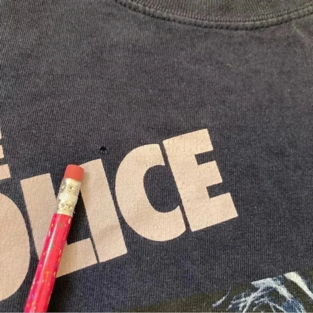 Vintage The Police Shirt Mens XL Blue Reggatta De Blanc Sting Rock Band Tee 2015